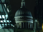 View of St Pauls from under Millennium bridge