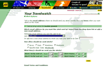 Image: The AA travelwatch set email alerts
