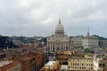 View of St Peters, Castel San Angelo , Rome, Italy