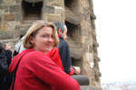 Tracey on the ramparts