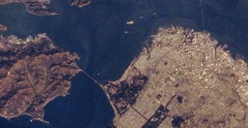 San Francisco taken from Space Shuttle (NASA)